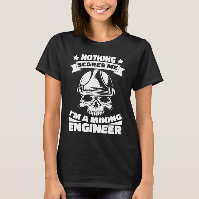 Camiseta Engineering Skull  Civil Aerospace Mining Engineer (Anverso)