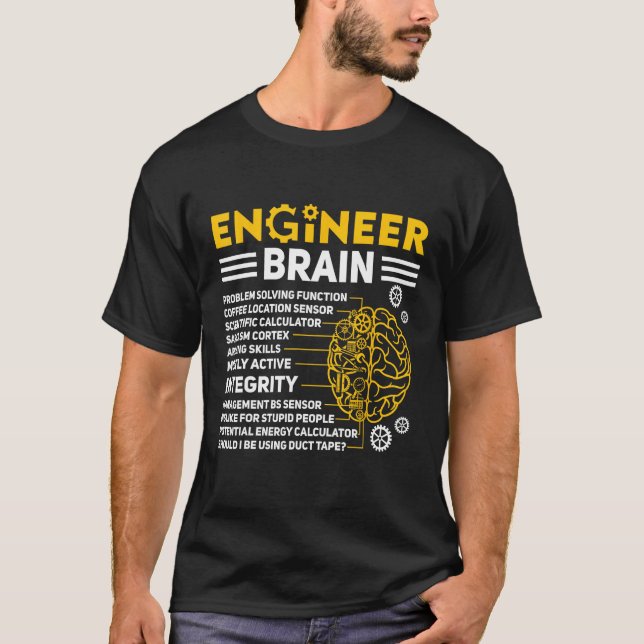 Camiseta Engineers Brain industrial engineering Computer ci (Anverso)