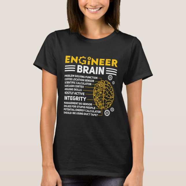 Camiseta Engineers Brain industrial engineering Computer ci (Anverso)