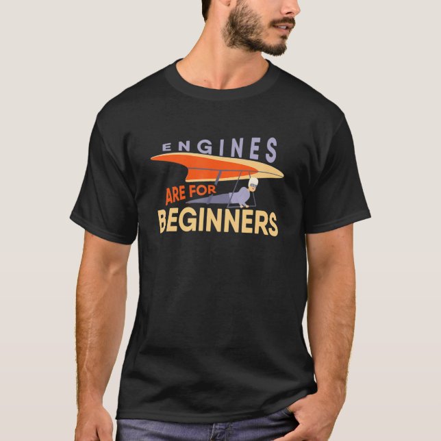 Camiseta Engines Are For Beginners paragliders tandem fligh (Anverso)