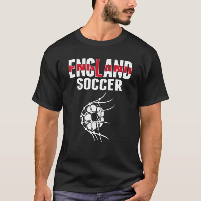 Camiseta England Soccer Ball In Net   English Football Supp (Anverso)
