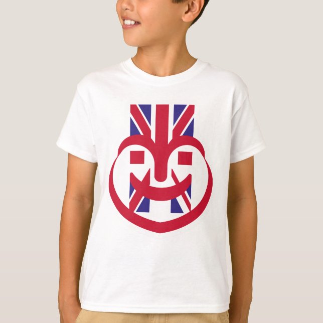 CAMISETA ENGLAND UK FACE HEART BY MASANSER (Anverso)