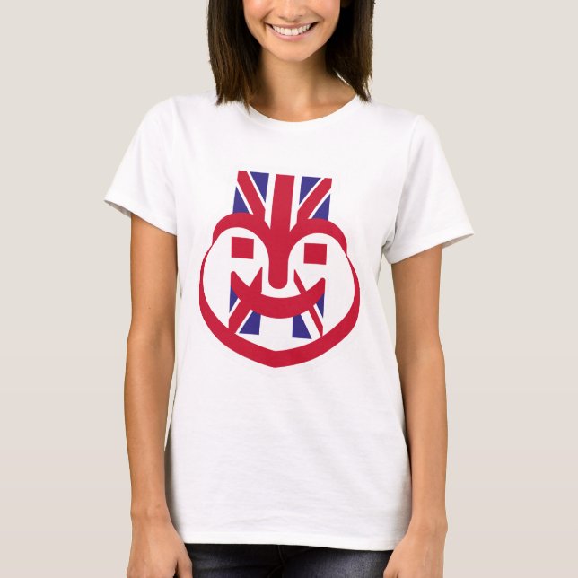 CAMISETA ENGLAND UK FACE HEART BY MASANSER (Anverso)