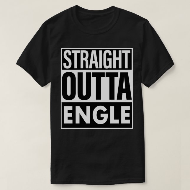 Camiseta Engle Name Straight Outta Engle (Diseño del anverso)