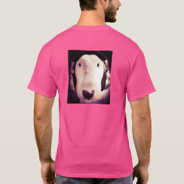Camiseta English Bull Terrier con audífonos