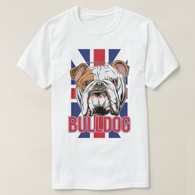 Camiseta English Bulldog (Diseño del anverso)