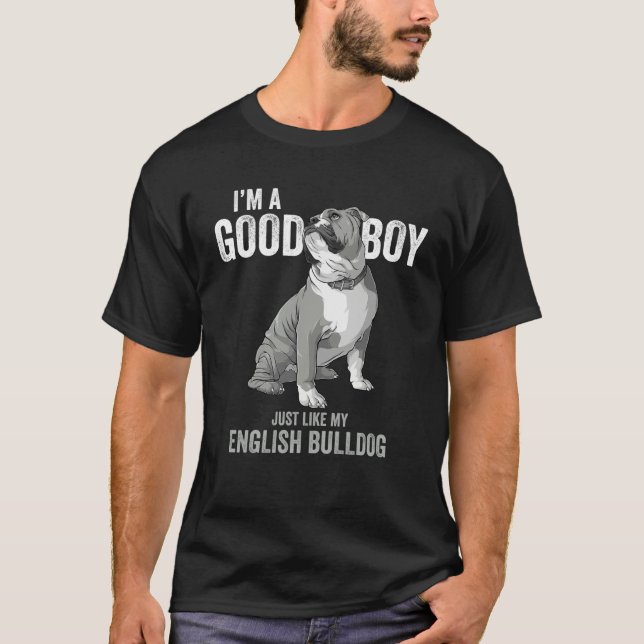 Camiseta English bulldog  adorable bulldog  slogan dog dad (Anverso)