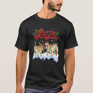 Camiseta English Bulldog Christmas Tee Decorations Bulldog