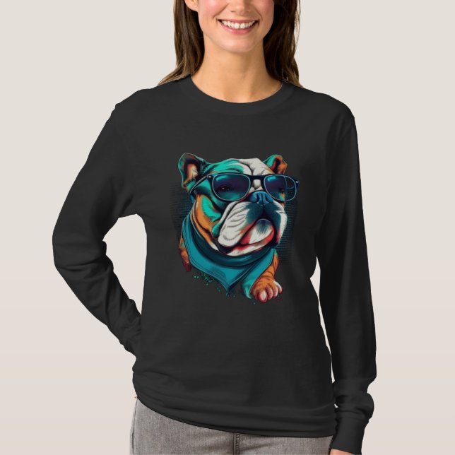 Camiseta English Bulldog Face (Anverso)