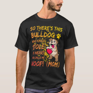 Camiseta English Bulldog Mom Dog  Saying