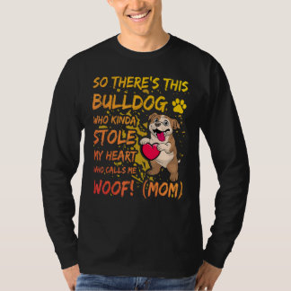 Camiseta English Bulldog Mom Dog  Saying