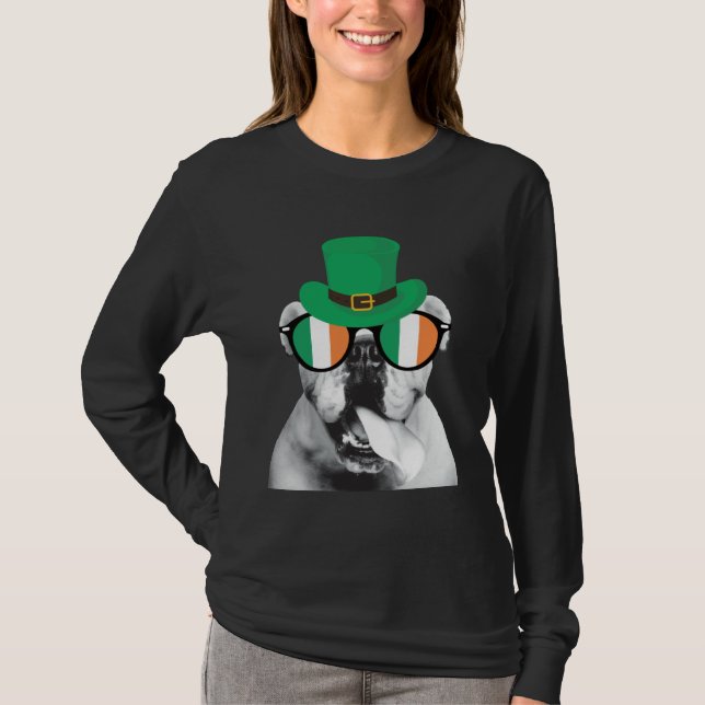 Camiseta English Bulldog St Patrick s Day  for Bulldog (Anverso)