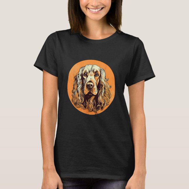 Camiseta English Cocker Spaniel Dog Cute Breed Dog Design (Anverso)
