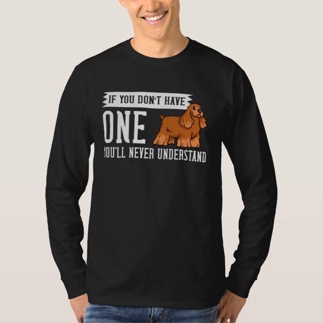 Camiseta English Cocker Spaniel Dog  Puppies Owner (Anverso)
