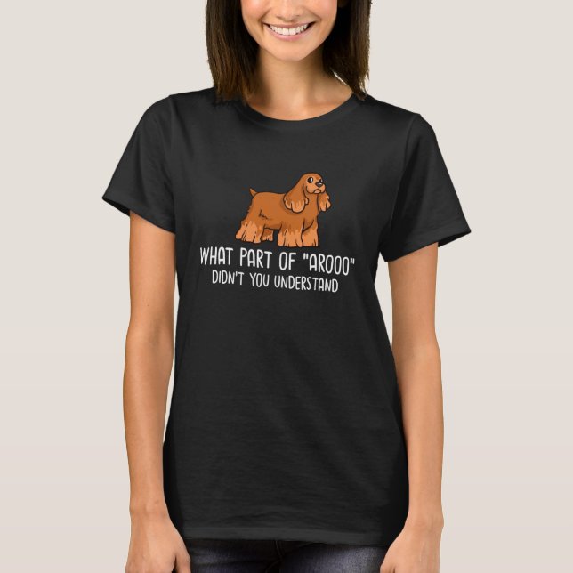 Camiseta English Cocker Spaniel Dog  Puppies Owner   1 (Anverso)