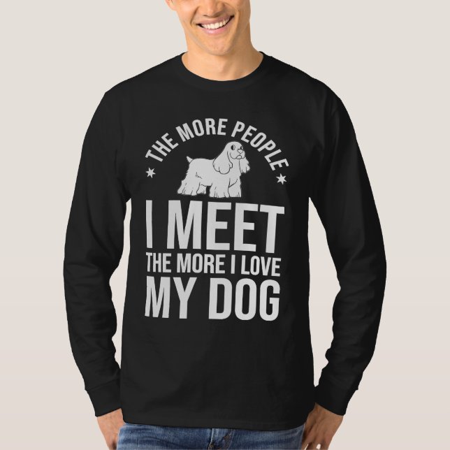 Camiseta English Cocker Spaniel Dog  Puppies Owner Lover (Anverso)