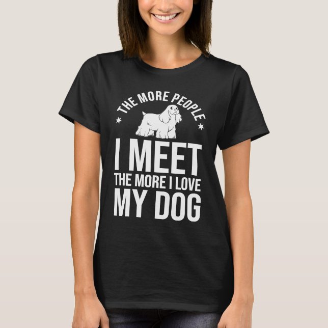 Camiseta English Cocker Spaniel Dog  Puppies Owner Lover (Anverso)