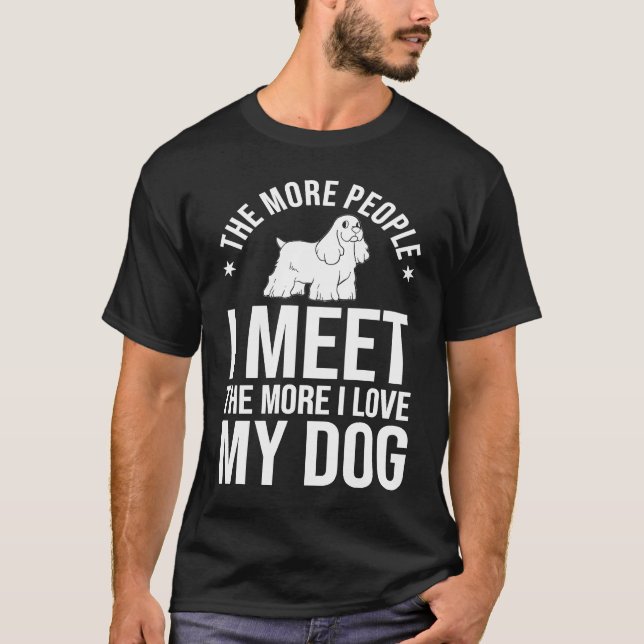Camiseta English Cocker Spaniel Dog  Puppies Owner Lover (Anverso)