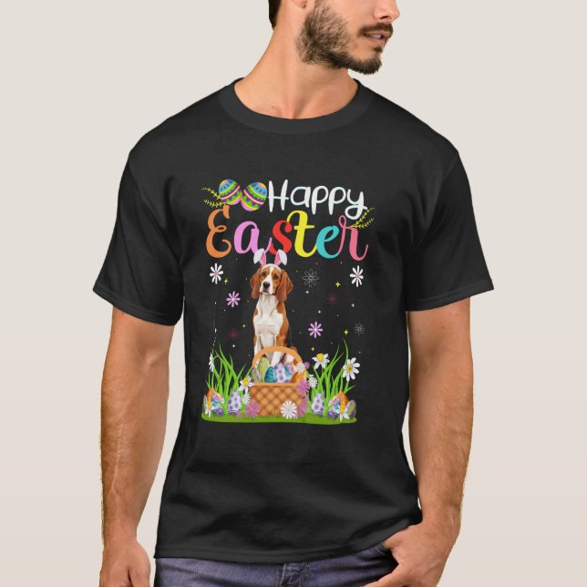 Camiseta English Pointer Dog Happy Easter Egg Hunt Bunny Ea (Anverso)