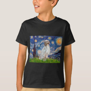 Camiseta English Setter 1 - Noche estrellada