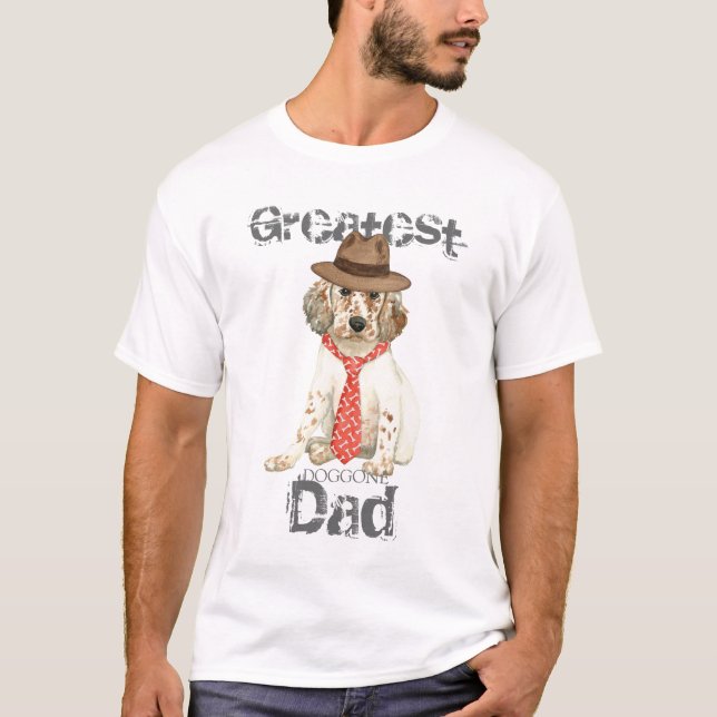 Camiseta English Setter Dad (Anverso)