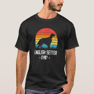 Camiseta English Setter Dad Retro Vintage