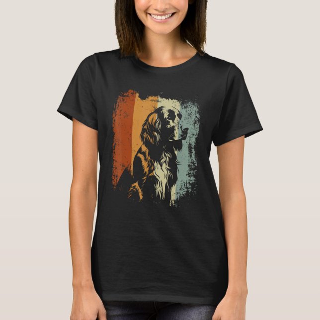Camiseta English Springer Spaniel Dog Retro Style (Anverso)