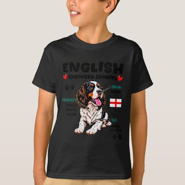 Camiseta English Springer Spaniel Owner Funny Dog Lover  (Anverso)