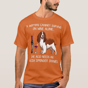 Camiseta English Springer Spaniel y wine Funny dog