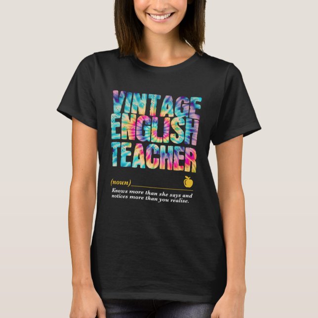 Camiseta English Teacher Appreciation Week Back to School (Anverso)