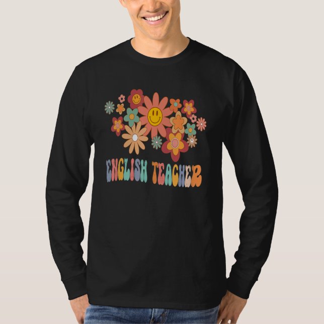 Camiseta English Teacher Rainbow Back To School Appreciatio (Anverso)