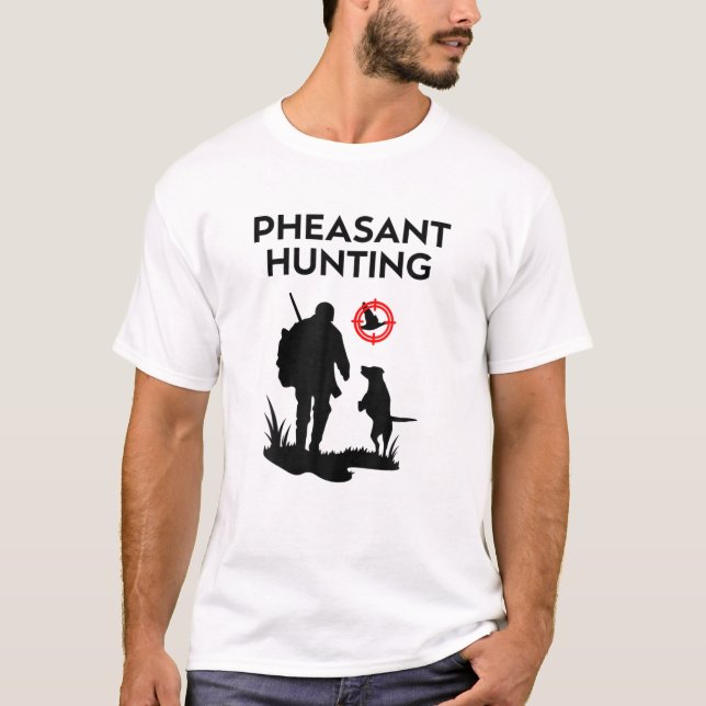 Camiseta Engranaje de caza de faisán (Anverso)