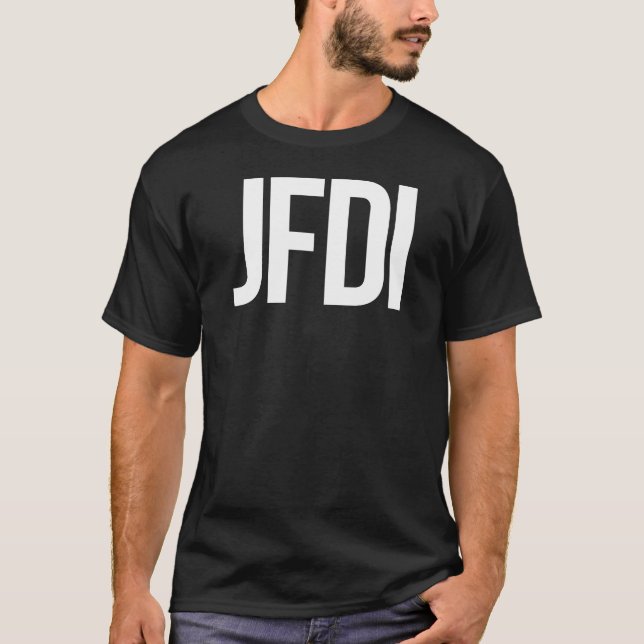 Camiseta Engranaje de JFDI (Anverso)