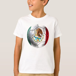 Camiseta Engranaje de la bandera mexicana del balón de