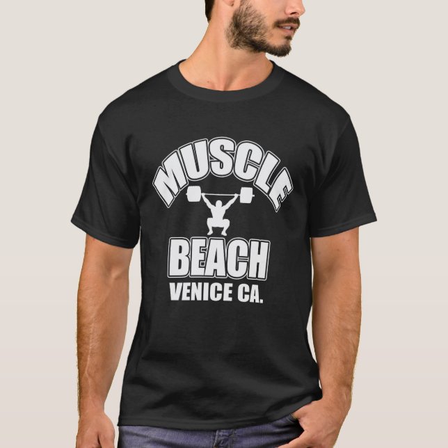 CAMISETA ENGRANAJE DE LA PLAYA DEL MÚSCULO (Anverso)