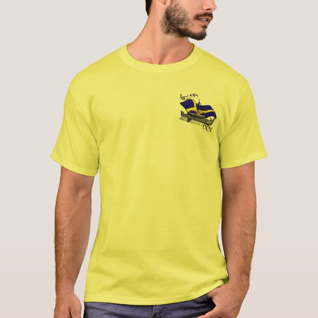 Camiseta Engranaje de Svensk Suecia de la nave de Viking (Anverso)