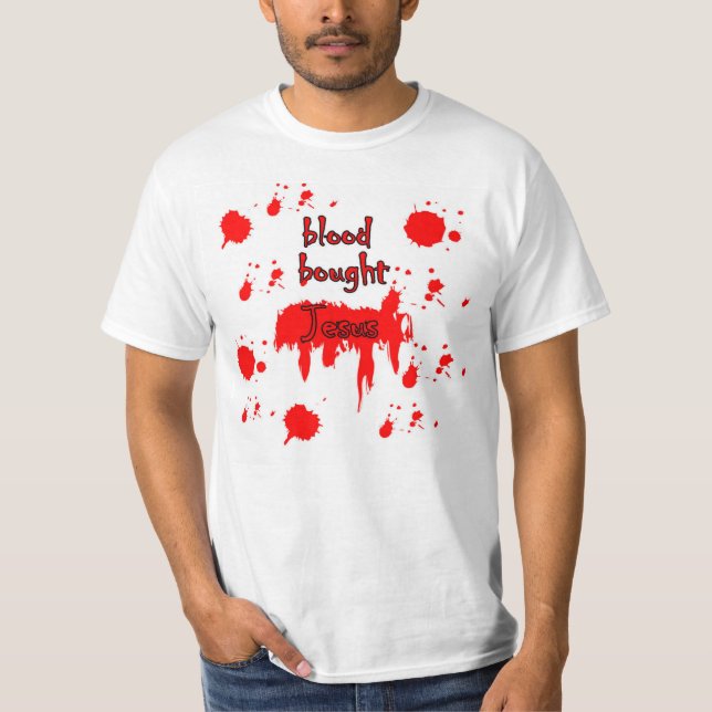 Camiseta Engranaje del apóstol: Sangre comprada por el un (Anverso)