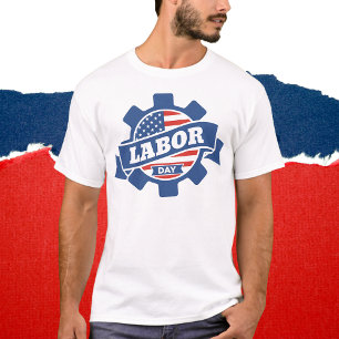 Camiseta Engranaje del Día del Trabajo