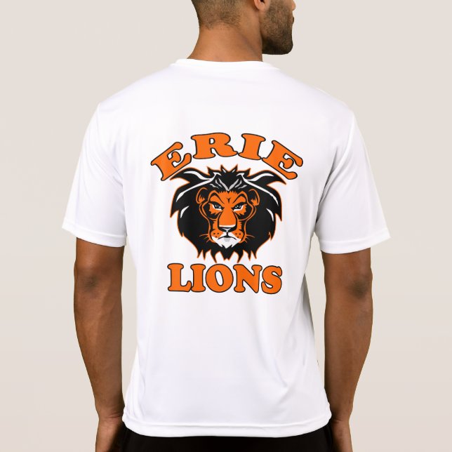 Camiseta Engranaje del funcionamiento de los leones de Erie (Reverso)