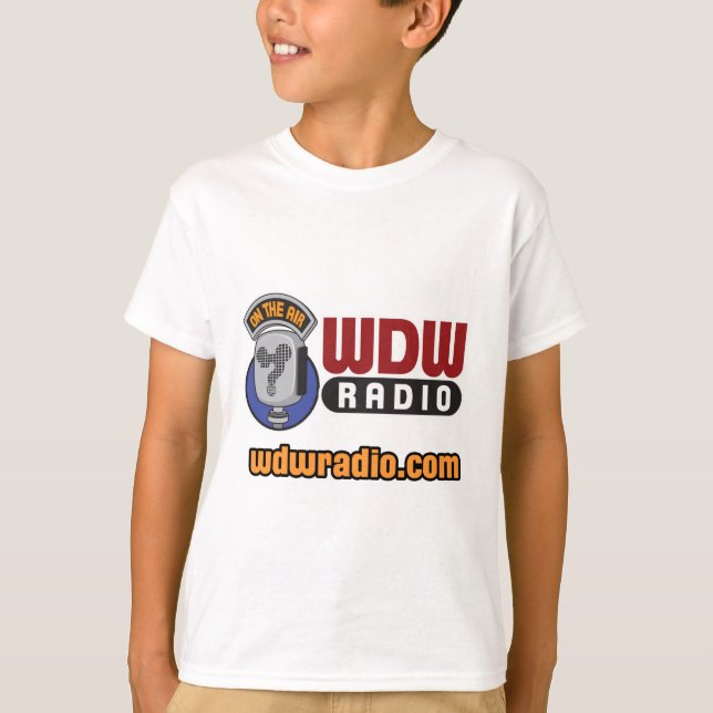 Camiseta Engranaje del logotipo de la radio WDW (Anverso)
