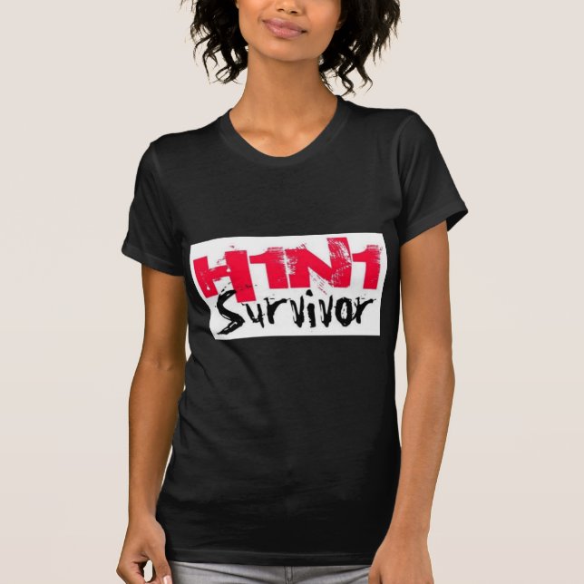 Camiseta Engranaje del superviviente H1N1 (Anverso)