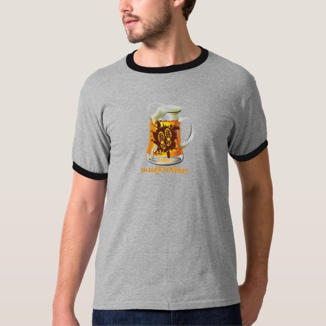 Camiseta Engranaje para hombre del mudRUNbeer (Anverso)