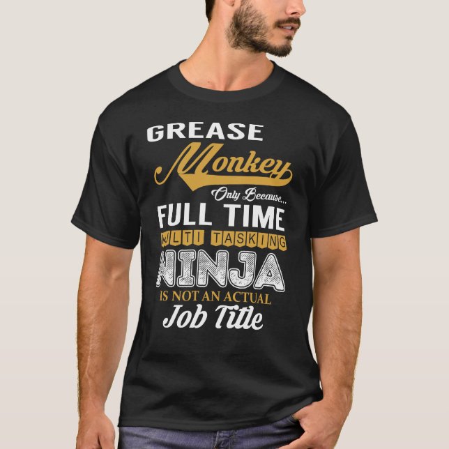 Camiseta Engrasar multitarea de mono (Anverso)
