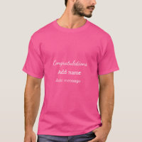 Enhorabuena agregar mensaje de nombre simple gradu