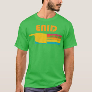 Camiseta Enid Oklahoma Vintage Molestias