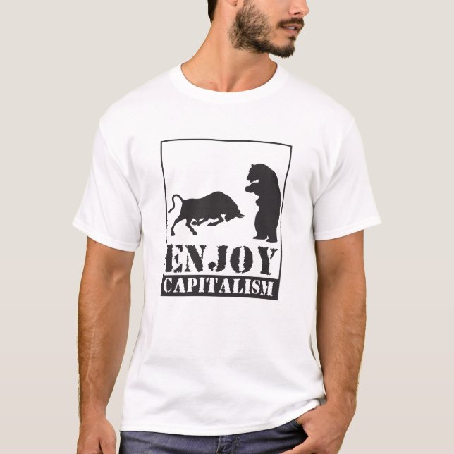 Camiseta Enjoy Capitalism Bullen und Bären (Anverso)