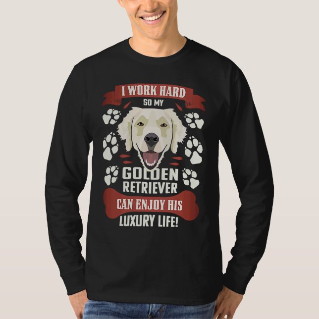 Camiseta Enjoy luxury life Golden Retriever (Anverso)