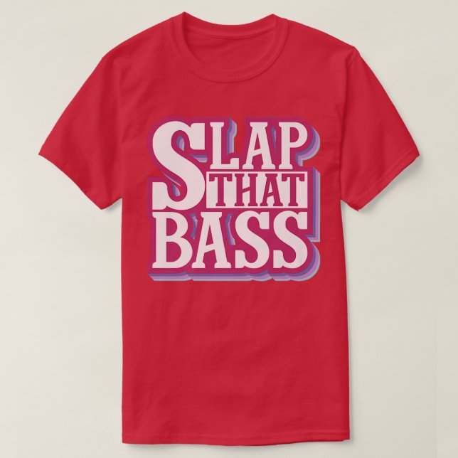 Camiseta Enjoy Slap Bass Guitar Jam Session Slap that bass  (Diseño del anverso)