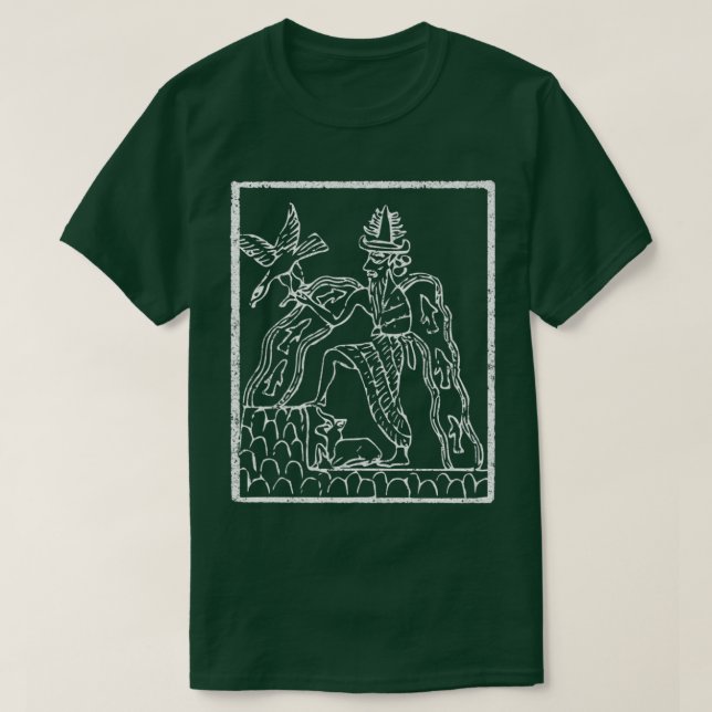 Camiseta Enki Mitología Sumeriana Dios Annunaki Rey antiguo (Diseño del anverso)