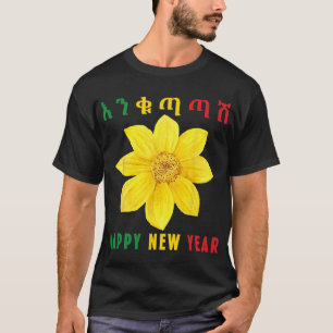 Camiseta Enkuh Adey Abeba, Feliz Año Nuevo, Etíope Eritreo